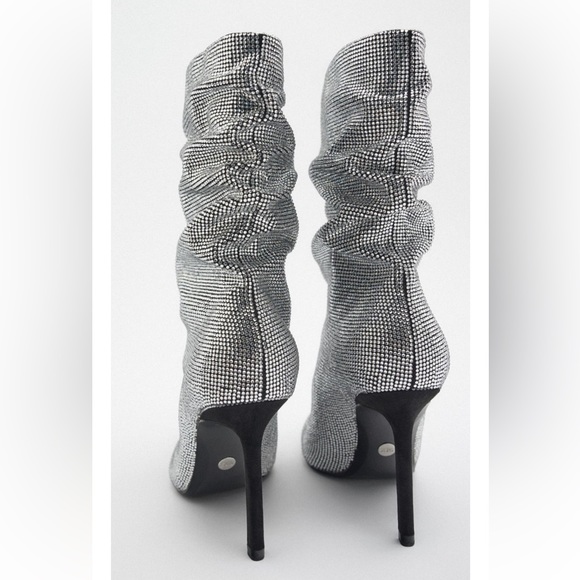 ❤️‍🔥❤️‍🔥Zara sparkly high heel ankle boots ❤️‍🔥❤️‍🔥 - Picture 7 of 12